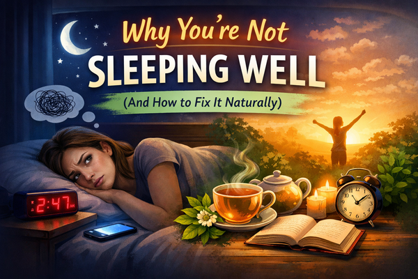 Why You’re Not Sleeping Well (And How to Fix It Naturally)