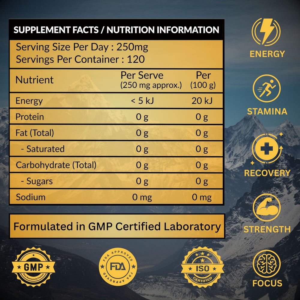 Genovix Pure Himalayan Shilajit Resin